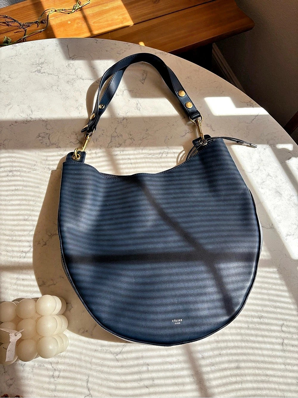 Celine Hobo Bag in Blue